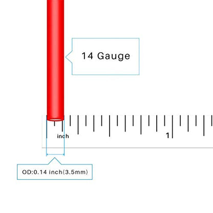 BNTECHGO 14 AWG Silicone Wire Red Black 40ft Stranded Tinned Copper Wire - color: Red and Black, size: silicone wire red 40ft and black 40ft