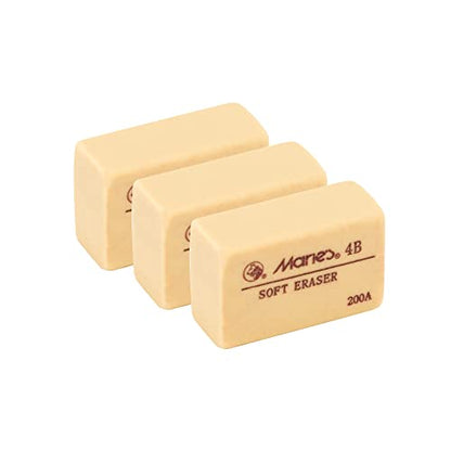 Marie's Artist 4B Eraser, Professional Quality Removes Charcoal, Graphite and Other Lead More Completely, Single