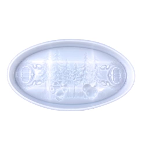 Christmas Oval Tray Home Decoration epoxy Resin Silicone Mold 8933