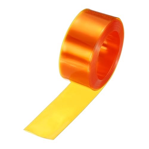 MECCANIXITY Battery Wrap PVC Heat Shrink Tubing 15mm Dia 23mm Flat 8 Feet Clear Gold Good Insulation for Battery Pack-2.5m - color: Clear Gold, size: 15mm Dia x 23mm W x 2.5m L