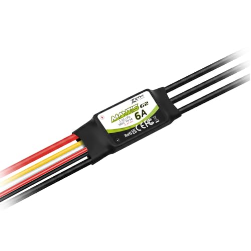 ZTW Mantis G2 6A ESC 2-3S Built-in Switching BEC 5V/3A Brushless Speed Controller For RC Airplane Aircraft Fixed-wing
