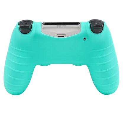 RALAN Pink Controller Skins Compatible with PlayStation 4 Controller, Silicone Controller Cover Skin Protector - color: Blue