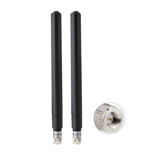 Superbat Tri-Band WiFi 6E Antenna SMA Male for PC Desktop Router 2-Pack