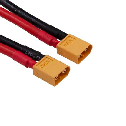 1pc XT60 to O Ring Terminal Cable XT60 Male to M8 O Ring Eyelet Terminal Plug Connector with 12inch 10awg Silicone Wire for RC Lipo Battery FPV Racing Drone(E144-1)