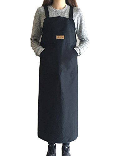 Artist apron/Long apron - Navy Blue - color: Indigo Blue
