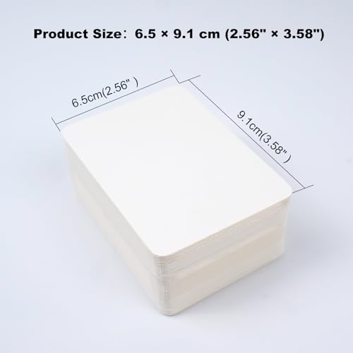 Moriquill 100 Watercolor Paper ATC Cards, 2.56 x 3.58 in, 300gsm - size: 2.56 x 3.58 in