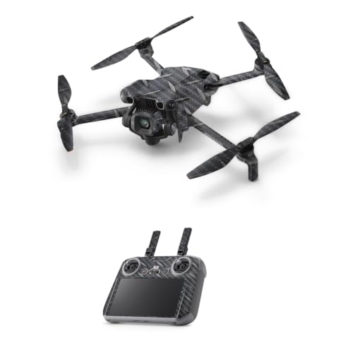 Carbon Fiber Drone Skin Compatible with DJI Mini 5 Pro - Black Diamond Plate - Premium 3M Vinyl Protective Wrap Decal Cover - Easy to Apply | Crafted in the USA by MightySkins - color: Black Diamond Plate, style: Textured Carbon Fiber Finish