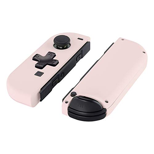 eXtremeRate Cherry Blossoms Pink DIY Housing (D-Pad Version) with Full Buttons for Joycon Handheld Controller, Replacement Shell Case for Nintendo Switch & Switch OLED [Only the Shell, NOT the Joycon] - color: Cherry Blossoms Pink