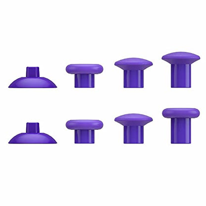 eXtremeRate ThumbsGear Interchangeable Ergonomic Thumbstick for PS5 Controller, for PS4 All Model Controller - 3 Height Domed and Concave Grips Adjustable Joystick - Purple - color: Purple