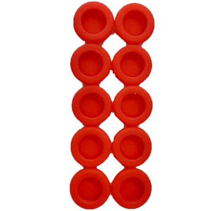 10 PCS Controller Thumbstick Caps Cover Replacement Silicone Touch Controller Rocker Cover for PS3 / PS4 / PS5 (5PCS Red with Blue+ 5PCS Red with Green)