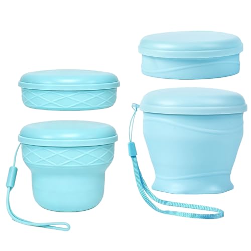 IYYI Collapsible Cup for Travel, Upgraded Foldable Cup with Lid - color: Blue