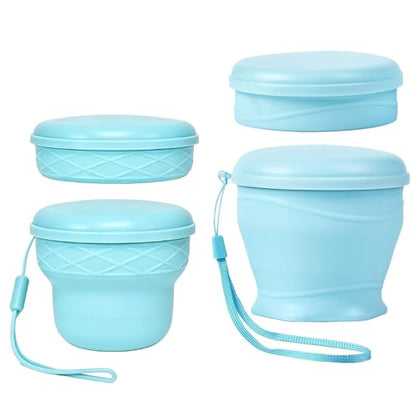 IYYI Collapsible Cup for Travel, Upgraded Foldable Cup with Lid - color: Blue