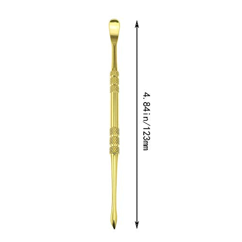 Maxmoral Gold Stainless Steel Spoons Glass Accessories Carving Tools - color: Gold