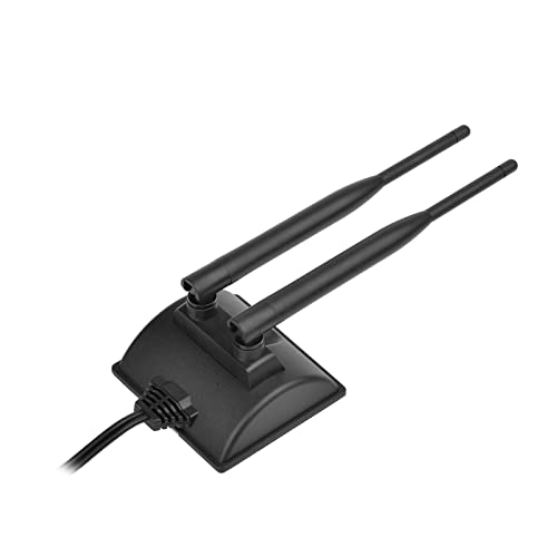 Eightwood Dual Band RP-SMA WiFi Antenna with 2-Pack SMA Male Adapter