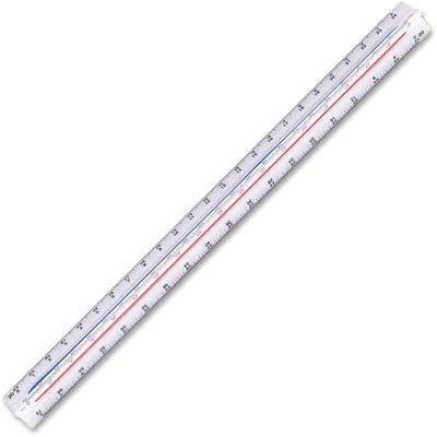 Staedtler Triangular Scale Engineers Ruler, 12 Inch, 98718-34BK