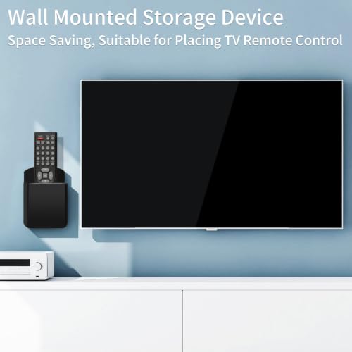 2 Pcs Remote Control Holder Wall Mount,TV Remote Holder for Home(Black)