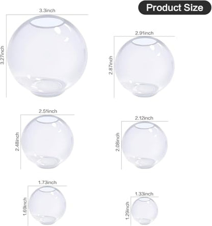 12Pcs Transparent Epoxy Resin Molds Silicone Set, Clear Silicone Molds for Epoxy Resin Include Seamless Sphere Resin Molds,Deep Cube,Molds for Resin Casting