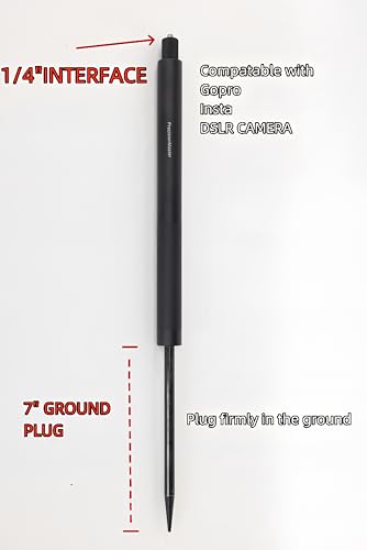 Golf Monopod Stick, Record Golf Swing with Magnetic Phone Holder - color: BT Control