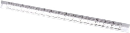 Transparent Triangle Ruler Small Architectural Scale Ruler Pocket Size Ruler Metric Ruler Plastic Clear Ruler Triangle Ruler Drafting Tools Office and School Supplies