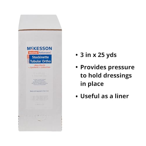 McKesson Stockinette, Non-Sterile, Latex-Free, White, Polyester, 3 in, 1 ct