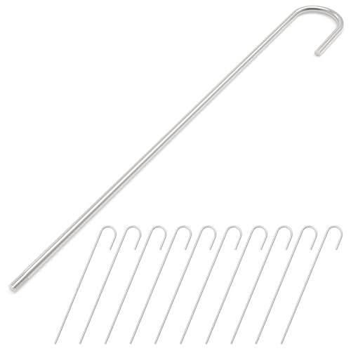 10Pcs Set of 12 Changeable Hand-Forged Handles - size: 10PCS 12" Hand-forged Handle Set