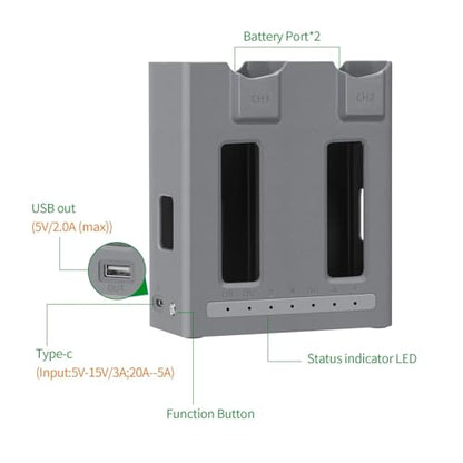 5V3A Drone Battery Charger Two Way Hub Intelligent Charging for DJI Mavic 4 Pro Accessory Part