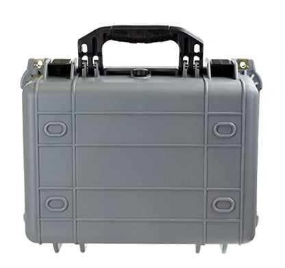 Eylar Standard 16" Gear, Equipment, Hard Camera Case Waterproof with Foam TSA Standards - color: Gray
