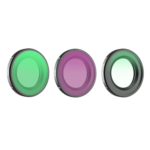 Filter Set for DJI OSMO Nano Accessories, Black Diffusion 1/4,CPL, ND16, Multi Coated HD Glass Neutral Density Polarising Filters 3 Pack (CPL/ND16/Black Mist 1/4)