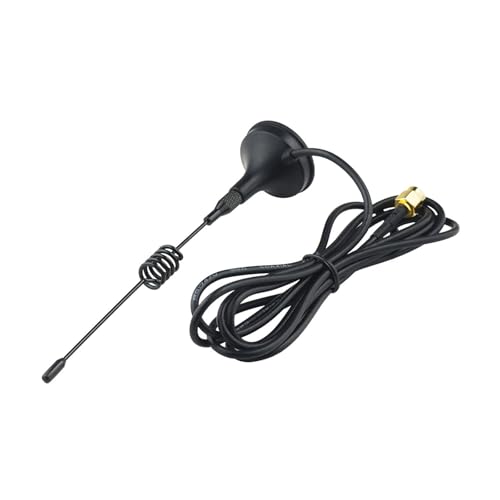 Superbat WiFi Antennas 2.4GHz Antenna Magnetic Base SMA Antenna for Desktop PC Bluetooth Motherboard Wireless Network Card Router IP Security Camera etc. 2pcs