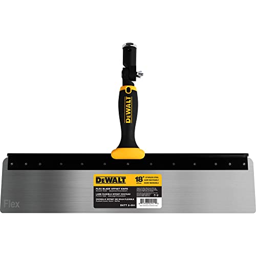 DEWALT 18" Offset Knife, 0.5mm Stainless Steel FLEX Blade | Soft-Grip Handle | DXTT-2-391 - size: 18"