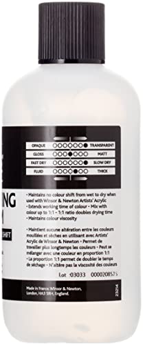 Winsor & Newton Professional Acrylic Medium, Slow Drying Medium, 125ml - color: Slow Drying Medium, style: 125ml (4.2-oz)