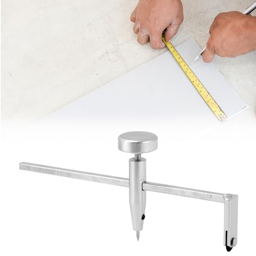 QWORK Durable Drywall Circle Cutter, Sturdy Metal Construction