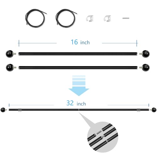 Banner Hanger Garden Flag Hangers Combinable Multifunctional Wall Hanging Rod 16“ 2 Pack - size: 16 Inch