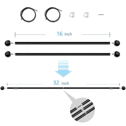Banner Hanger Garden Flag Hangers Combinable Multifunctional Wall Hanging Rod 16“ 2 Pack - size: 16 Inch