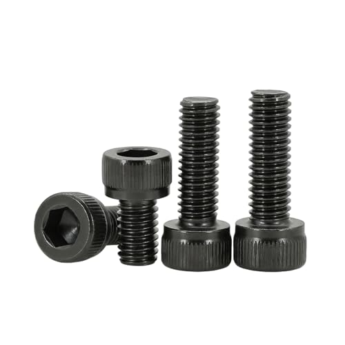M2 x 4mm(50 Pack) Hex Socket Head Cap Screws Bolts, Black Oxide 304 Stainless Steel 18-8, Hex Drive, Bright Finish Fully Machine Thread - size: M2 x 4mm