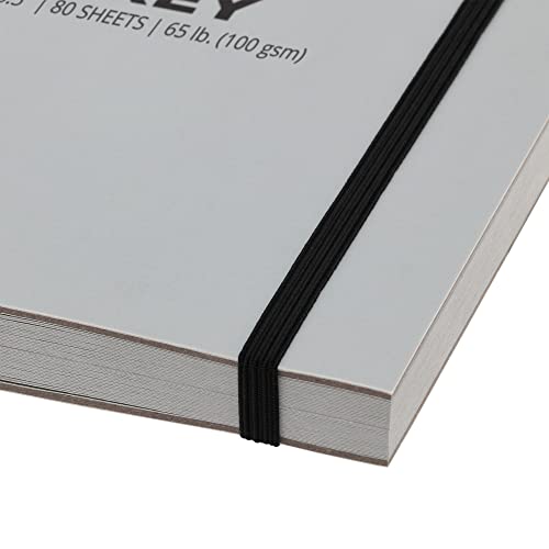 SoHo Brick Journal, Grey 5.5"x8.5" (100 GSM, 80 Pages Each) - color: Grey, size: 5.5 x 8.5in