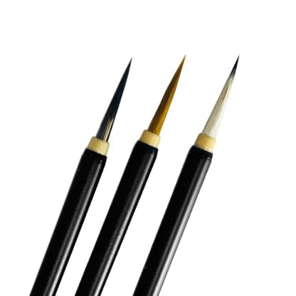 Chinese Painting Brushes Set Flower Bird Line Drawing-3PCS-Small - size: 2CM