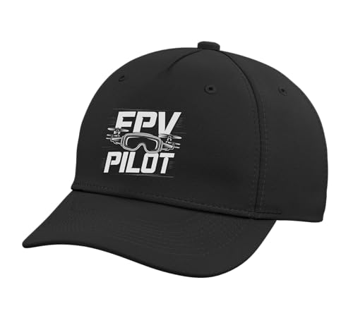 FPV Drone FPV Pilot Racing Freestyle Quad Rotor Adjustable Baseball Hat - color: Black