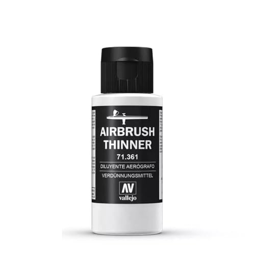 Vallejo - Airbrush Thinner for Acrylic Paints 60 ml (2.02 fl.oz.) - size: 2.02 Fl Oz (Pack of 1)
