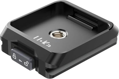 ULANZI UKA03 Quick Release Plate Base with 1/4'', 3/8" Screw, Camera Tripod Quick Release Mount Adapter Compatible with UKA01, UKA02/Arca Swiss (Only Base) - size: Base plate