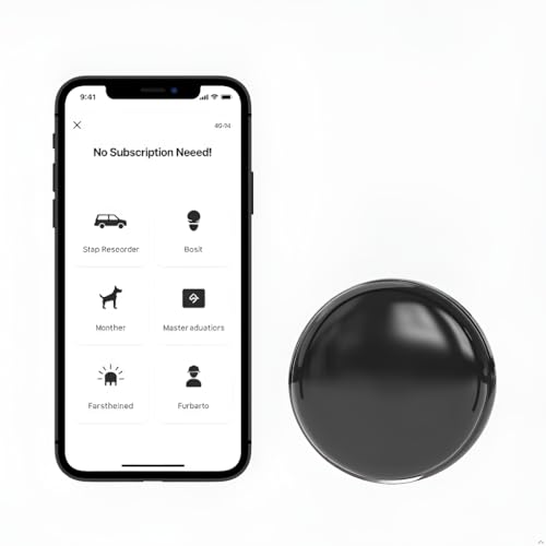 Mini GPS Tracker for Vehicles - No Monthly Fee Car Tracker with Anti-Loss, Location History & Long Battery Life, Compatible with Android ﻿ ﻿ (White) - color: white