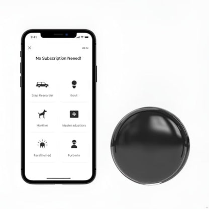 Mini GPS Tracker for Vehicles - No Monthly Fee Car Tracker with Anti-Loss, Location History & Long Battery Life, Compatible with Android ﻿ ﻿ (White) - color: white