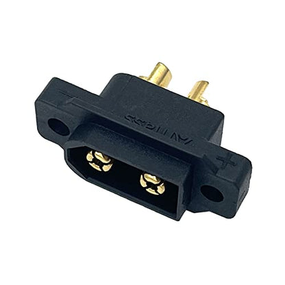 Amass 10PCS XT60EW-M Mountable XT60E Male Plug Connector for RC Drone Aircraft FPV Racing Drone(with scews