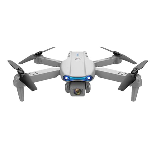 Sonilco E99 Mini Drone with Dual Camera, Altitude Hold, One-Key Takeoff/Landing, Foldable Design, Gyroscope, Headless Mode, 2 Batteries, 9–12min Flight Time, Brushed Motor – Wi-Fi FPV Drone for Beginners & Teenagers (Ages 14+) (Gray) - color: Gray