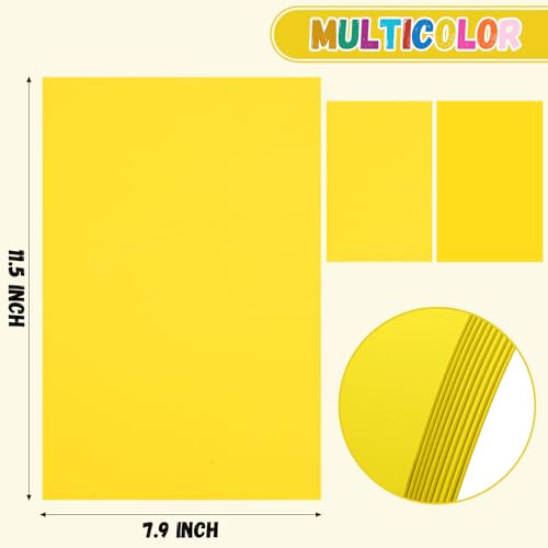 10 Pack Eva Foam Sheets Craft 8 x 12 inch (Yellow) - color: Yellow