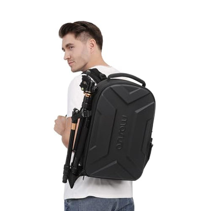 MOSISO Camera Backpack, Photography Camera Bag Waterproof Hardshell Case - color: Black