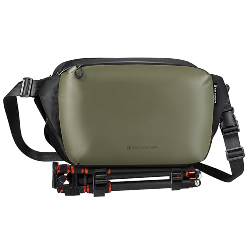 K&F CONCEPT Large Camera Sling Bag, Everyday Shoulder Bag - color: 12 Green Large