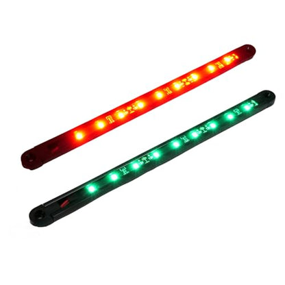 Red/Green Boat Navigation Lights, 7.8'' Marine Bow Light - color: Red / Green