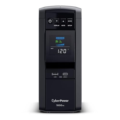 CyberPower CP1000PFCLCD PFC Sinewave UPS Battery Backup and Surge Protector - size: 1000VA, style: Mini-Tower