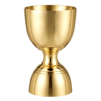 Homestia Bell Jigger for Bartending, 2 oz 1 oz Double Cocktail Jigger, Gold - color: Bell Jigger - Gold